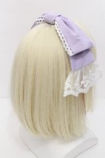 画像2: Chalmiere / リボンカチューシャ  ラベンダー S-26-07-06-005-AX-AC-HR-ZS (2)