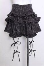 画像2: Amilige / ハイウエストボタンツキフリルパンツ  黒 S-26-07-06-049-PU-PA-AS-ZS (2)