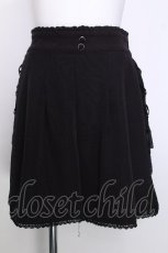 画像1: axes femme / 編み上げショートパンツ  黒 S-26-07-06-050-AX-PA-HR-ZS (1)