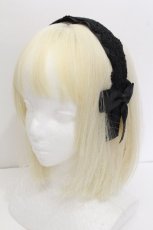 画像1: m petit by misako / TT*AMレースカチューシャ  黒 S-26-07-06-007-LO-AC-HR-ZS (1)