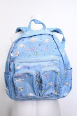 画像3: NieR Clothing / BACKPACK 【シナモロール×NieRちゃん】  サックス S-26-07-06-017-PU-BG-AS-ZS (3)