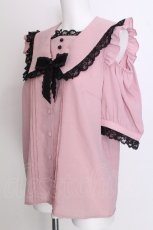 画像3: Amavel / Rose Croixオープンショルダーブラウス  ピンク S-26-07-06-027-CA-BL-AS-ZS (3)