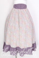 画像1: Kurumi Collaboration / グレイスフルコルセット風ロングスカート M ラベンダー S-26-07-08-050-LO-SK-AS-ZS (1)