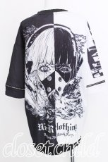 画像2: NieR Clothing / バイカラー切替トップス  黒ｘ白 S-26-07-08-017-PU-TO-AS-ZS (2)