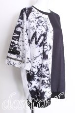 画像3: NieR Clothing / バイカラー切替トップス  黒ｘ白 S-26-07-08-017-PU-TO-AS-ZS (3)