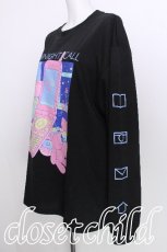 画像3: LISTEN FLAVOR / ミッドナイトコールロンT  黒 S-26-07-08-018-PU-TO-AS-ZS (3)