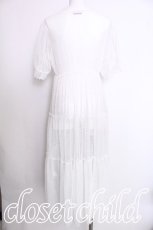 画像2: axes femme POETIQUE / チュールティアードロングカーディガン  白 S-26-07-08-020-AX-TO-AS-ZS (2)