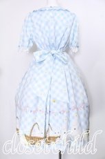 画像2: axes femme kawaii / イースター柄ワンピース M サックス S-26-07-08-031-AX-OP-AS-ZS (2)
