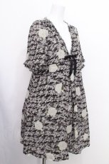 画像2: INGEBORG / ローズプリントシフォンチュニック   S-26-07-09-041-LO-BL-HR-ZS (2)