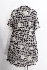 画像3: INGEBORG / ローズプリントシフォンチュニック   S-26-07-09-041-LO-BL-HR-ZS (3)