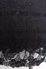 画像4: INGEBORG / レース切替チュニック  黒 S-26-07-09-048-LO-BL-HR-ZS (4)