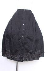 画像1: INGEBORG / 刺繍入りスカート 13号 黒 S-26-07-09-055-LO-SK-HR-ZS (1)