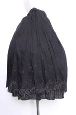 画像2: INGEBORG / 刺繍入りスカート 13号 黒 S-26-07-09-055-LO-SK-HR-ZS (2)