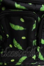 画像2: NieR Clothing / リュック  黒ｘグリーン S-26-07-09-011-PU-ZA-AS-ZS (2)