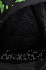 画像4: NieR Clothing / リュック  黒ｘグリーン S-26-07-09-011-PU-ZA-AS-ZS (4)