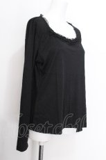 画像2: INGEBORG / バラモチーフインナーカットソー  黒 S-26-07-09-024-LO-TO-HR-ZS (2)