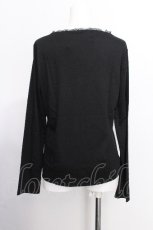 画像3: INGEBORG / バラモチーフインナーカットソー  黒 S-26-07-09-024-LO-TO-HR-ZS (3)
