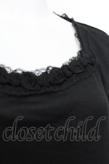 画像4: INGEBORG / バラモチーフインナーカットソー  黒 S-26-07-09-024-LO-TO-HR-ZS (4)
