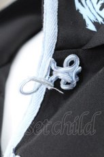 画像5: NieR Clothing / チャイナボタンパーカー  黒ｘサックス S-26-07-11-031-PU-TO-AS-ZS (5)