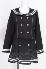 画像1: Amilige / セーラーセットアップ  黒ｘ白 S-26-07-11-032-PU-OP-AS-ZS (1)