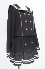 画像3: Amilige / セーラーセットアップ  黒ｘ白 S-26-07-11-032-PU-OP-AS-ZS (3)