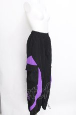 画像3: NieR Clothing / バイカラーパンツ  黒ｘ紫 S-26-07-11-058-PU-PA-AS-ZS (3)