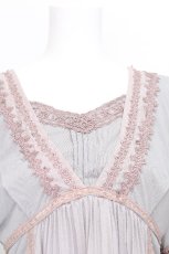 画像4: Rozen Kavalier / プリーツ切替レースチュニック  グレーｘピンク S-26-07-11-009-OO-TO-HR-ZS (4)
