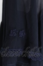 画像5: INGEBORG / お花モチーフシフォントップス  紺 S-26-07-11-010-LO-BL-HR-ZS (5)