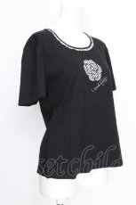 画像3: INGEBORG / 半袖カットソー  黒 S-26-07-11-022-LO-TO-HR-ZS (3)