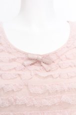 画像4: INGEBORG / レースリボンインナーチュニック 9 ピンク S-26-07-11-002-LO-TO-HR-ZS (4)
