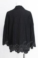 画像2: INGEBORG / 刺繍入りカーディガン 13号 黒 S-26-07-11-024-LO-BL-HR-ZS (2)