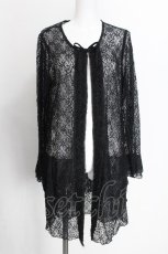 画像1: INGEBORG / 総レースカーディガン  黒 S-26-07-11-027-LO-TO-HR-ZS (1)