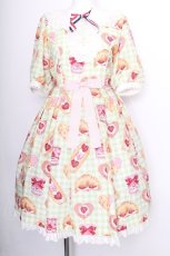 画像1: Angelic Pretty / いちごBread Bakerylワンピース  グリーン S-26-07-13-033-AP-OP-AS-ZS (1)
