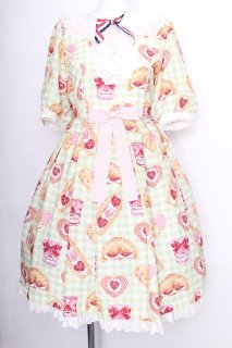 Angelic Pretty / いちごBread Bakerylワンピース グリーン S-26-07-13