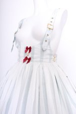 画像3: ALICE and the PIRATES / ハンプティダンプティスカート  白×サックス S-26-07-13-047-PA-AC-AS-ZS (3)