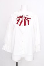 画像1: axes femme / マイメロディ/ブラウス  白ｘ赤 S-26-07-13-002-AX-BL-HR-ZS (1)