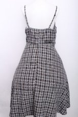画像2: NieR Clothing / チェックキャミワンピース  グレー S-26-07-14-041-PU-OP-HR-ZS (2)