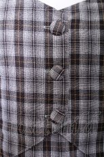 画像4: NieR Clothing / チェックキャミワンピース  グレー S-26-07-14-041-PU-OP-HR-ZS (4)