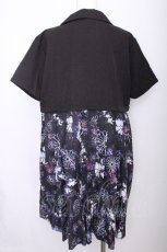画像2: NieR Clothing / プリーツワンピース  黒 S-26-07-14-051-PU-OP-AS-ZS (2)