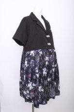 画像3: NieR Clothing / プリーツワンピース  黒 S-26-07-14-051-PU-OP-AS-ZS (3)