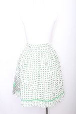 画像2: Jane Marple / ドットとフラワーのスカート  グリーン S-26-07-14-053-JM-SK-AS-ZS (2)