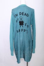 画像2: HYSTERIC GLAMOUR / プリントロングカーディガン  ブルー S-26-07-14-024-PU-TO-HR-ZS (2)