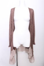 画像1: axes femme / バックシャントッパーカーデ  ブラウン S-26-07-14-026-AX-TO-HR-ZS (1)