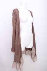 画像3: axes femme / バックシャントッパーカーデ  ブラウン S-26-07-14-026-AX-TO-HR-ZS (3)