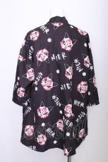 画像2: NieR Clothing / 九尾の狐半袖羽織  黒 S-26-07-14-027-PU-TO-HR-ZS (2)