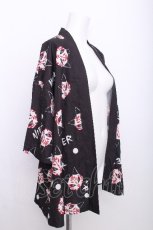 画像3: NieR Clothing / 九尾の狐半袖羽織  黒 S-26-07-14-027-PU-TO-HR-ZS (3)