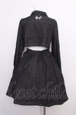 画像2: NieR Clothing / デニムワンピース  黒 S-26-07-16-044-PU-OP-AS-ZS (2)
