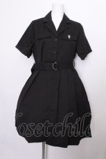 画像1: NieR Clothing / シャツワンピース  黒 S-26-07-16-045-PU-OP-AS-ZS (1)