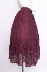 画像2: axes femme / 総レーススカート  ワイン S-26-07-16-053-AX-SK-AS-ZS (2)
