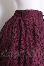 画像4: axes femme / 総レーススカート  ワイン S-26-07-16-053-AX-SK-AS-ZS (4)